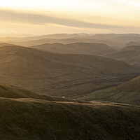 Buy canvas prints of Howgill Fells Black and white Cumbria by Sonny Ryse