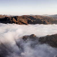 Buy canvas prints of Langdale Valley Aerial Cloud Inversion Lake District 2 by Sonny Ryse