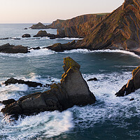 Buy canvas prints of Hartland Quay from above by Sonny Ryse