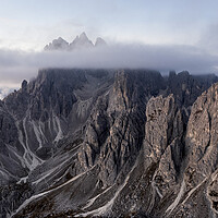 Buy canvas prints of Cadini Peaks Tre Cime de Laveredo Italian Dolomites by Sonny Ryse