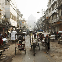 Buy canvas prints of Old Delhi Street Scene India by Sonny Ryse