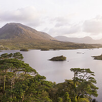 Buy canvas prints of Derryclare Lough Twelve Pines island by Sonny Ryse
