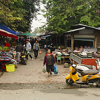 Buy canvas prints of Luang Prabang Street Market Laos 2 by Sonny Ryse