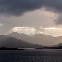 Buy canvas prints of Loch Quoich Sunset Scotland by Sonny Ryse