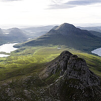 Buy canvas prints of Stac Pollaidh Highlands Scotland super wide by Sonny Ryse