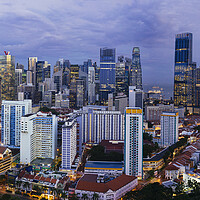Buy canvas prints of Chinatown and the CBD Singapore by Sonny Ryse