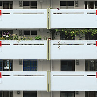Buy canvas prints of Singapore HDB Flags by Sonny Ryse