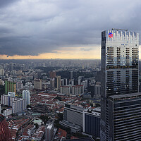Buy canvas prints of Singapore Stormy City by Sonny Ryse