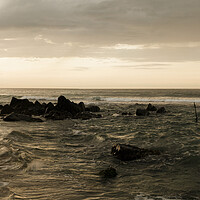 Buy canvas prints of Sri Lanka beach at sunset by Sonny Ryse