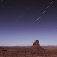 Buy canvas prints of Monument Valley Star Trails by Sonny Ryse