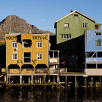 Buy canvas prints of Nyksund Norwegian Fishing Village Langøya øsknes Norway by Sonny Ryse
