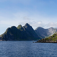 Buy canvas prints of Reinefjorden Lofoten Islands Moskenesoya by Sonny Ryse