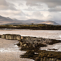 Buy canvas prints of Ashaig Beach and Cuillin Mountains Isle of Skye Scotland by Sonny Ryse