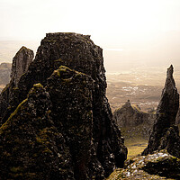 Buy canvas prints of The Needle at the Quiraing and Trotternish Ridge Isle of Skye by Sonny Ryse