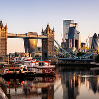 Buy canvas prints of Tower Bridge London Thames River Skyline by Sonny Ryse