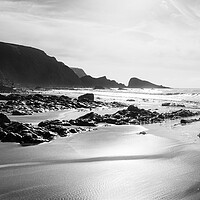 Buy canvas prints of Welcombe Mouth beach North Devon South West Coast Path by Sonny Ryse
