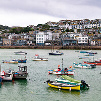Buy canvas prints of St Ives Fishing Boats and Harbour cornwall 2 by Sonny Ryse