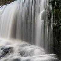 Buy canvas prints of Sgwd Isaf Clun-Gwyn Waterfall Four falls brecon beacons wales by Sonny Ryse