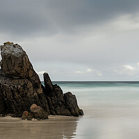 Buy canvas prints of Garry beach Sea Stack North Tolsta Isle of Lewis Outer Hebrides by Sonny Ryse