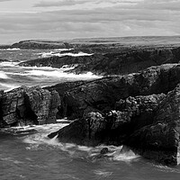 Buy canvas prints of Isle of Lewis Outer Hebrides Black and white coast by Sonny Ryse