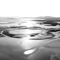 Buy canvas prints of Isle of North Uist Coast patterns Aerial Outer Hebrides by Sonny Ryse