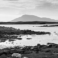 Buy canvas prints of North Uist Loch outer hebrides scotland black and white by Sonny Ryse