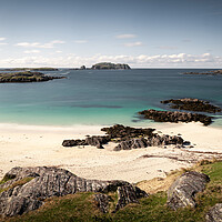Buy canvas prints of Bosta beach bostadh Great Bernera Island Outer Hebrides Scotland by Sonny Ryse