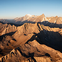 Buy canvas prints of Great St Bernard Pass Mont Fourchon Switzerland Italian border by Sonny Ryse