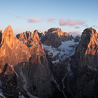 Buy canvas prints of Cima di Fradusta Valle di Pradidali Pala mountains Dolomiti Dolomites Italy aerial by Sonny Ryse