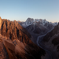 Buy canvas prints of Aiguille Verte Chamonix Mer de Glace Glacier French Alps by Sonny Ryse
