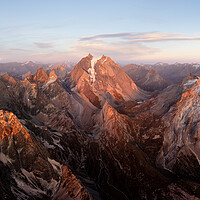 Buy canvas prints of Parc national de la Vanoise Sunset French Alps by Sonny Ryse