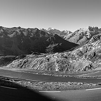 Buy canvas prints of Col Du Galibier mountain pass Tour de France cycle road Alps Fra by Sonny Ryse