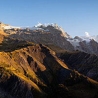 Buy canvas prints of La Grave La Meije Mountain Aerial Massif des Écrins Alps Franc by Sonny Ryse
