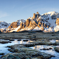 Buy canvas prints of Massif des Cerces Frozen Ponds Vallée de la Clarée Alps Fran by Sonny Ryse