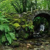 Buy canvas prints of Fairy Bridge of Glen Creran Waterfall Scotland Glencoe by Sonny Ryse