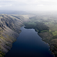 Buy canvas prints of Wastwater aerial in the Lake District by Sonny Ryse