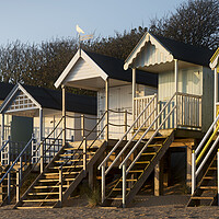 Buy canvas prints of Wells Next the Sea Colouful Beach huts england by Sonny Ryse