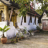 Buy canvas prints of Wat Choum Khong Sourin Tharame Luang Prabang Temple by Sonny Ryse