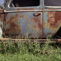 Buy canvas prints of Ford V8 Truck Rusting by Sonny Ryse