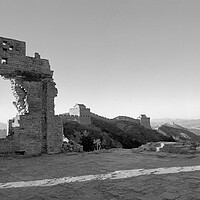 Buy canvas prints of Jinshanling Great Wall of China Black and White by Sonny Ryse
