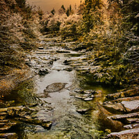Buy canvas prints of Scottish frozen river by Wall Art by Craig Cusins