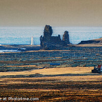 Buy canvas prints of Icelandic Seascape Lóndrangar & Þúfubjarg Cliffs by Wall Art by Craig Cusins
