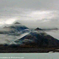 Buy canvas prints of Svalbard Misty Mountain Peaks by Wall Art by Craig Cusins