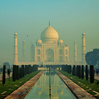 Buy canvas prints of Taj Mahal Sunrise by Wall Art by Craig Cusins