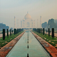 Buy canvas prints of Taj Mahal early morning light by Wall Art by Craig Cusins