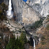 Buy canvas prints of Waterfalls in Yosemite  National Park, California  by Wall Art by Craig Cusins