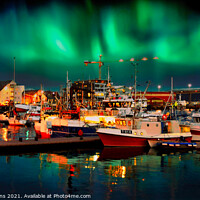 Buy canvas prints of Northern Lights, Norway by Wall Art by Craig Cusins