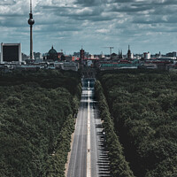 Buy canvas prints of Brandenburger Tor View Above the Victory Column by Dan Beegan