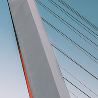 Buy canvas prints of Millennium Bridge Up Close by Dan Beegan