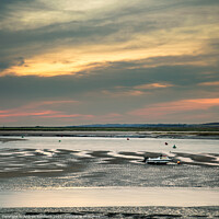 Buy canvas prints of Wells Harbour Entrance, low tide by Andrew Bamforth